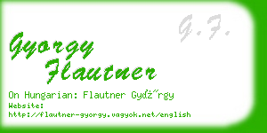 gyorgy flautner business card